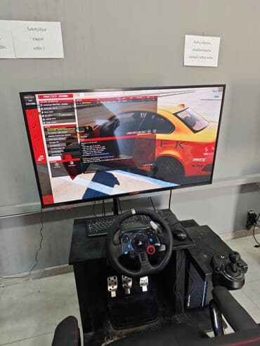 komputer şəkilləri: Barter yoxdur PC və Logitech sükan konsol satılır. Qeyd olunan qiymət — 5