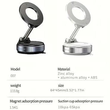 m 52: Maqnitli vakum telefon tutacağı – Yeni Yasamal Material: Sink ərintisi — 1