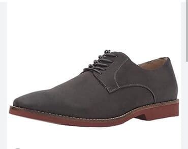 a class makasin: Klassik stile malik kişi dəri ayaqqabısı - Rəng: tünd boz üst, kərpic — 1