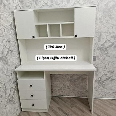 Düz masa, Stulsuz, Polkalı, Siyirməli, Rusiya, Sadə laminat