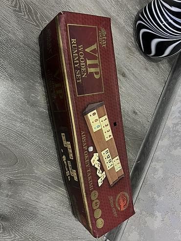 oyun sekilleri: VIP Wooden Rummy Set – taxta okey dəsti Məhsulun xüsusiyyətləri: - — 4