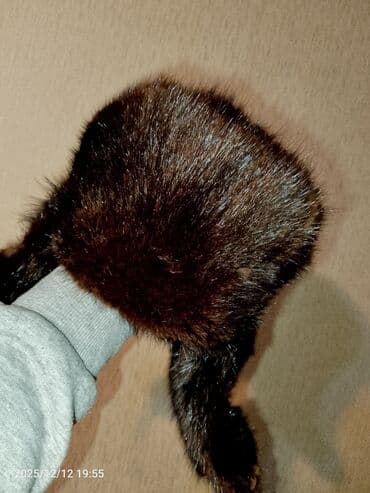 женские шапки с шарфом: Шапка, One size, цвет - Коричневый — 3