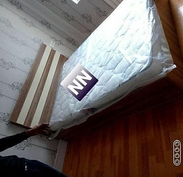 Новый, Двуспальная кровать, С подъемным механизмом, С матрасом, Без выдвижных ящиков, Россия