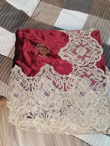 qedimi sufre: Məhsul: Bahadır markalı krujeva detallı süfrə dəsti - Material: qalın — 1