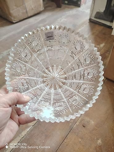 SAMOBOR kristal qab - Mənşə: Yuqoslaviya (Samobor) - Material: 24%+