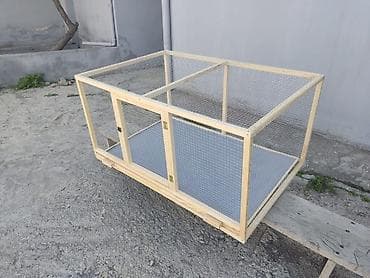 Taxta karkaslı qəfəs/volyer - Material: keyfiyyətli şam ağacı karkas