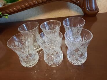 mürəbbə qabi: Stəkanlar, Şüşə, 6 ədədli dəst, 200 ml — 2