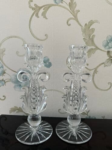 sebeke dekor: 2 ədəd şamdan. Qədimidir. Cütü 30 manat — 1