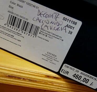 Tuflilər, Ölçü: 38, rəng - Qara, İşlənmiş