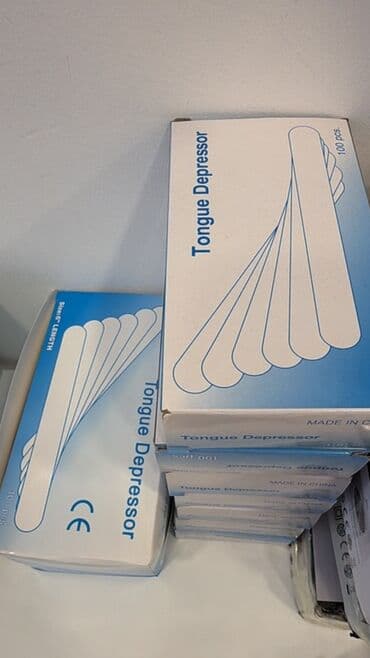 Nitril əlcəklər: Məhsul: Taxta dil basqısı (Tongue Depressor) - Tibbi müayinələr üçün — 1