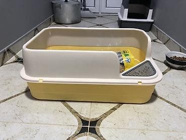 pitbul balaları: Pişik tualeti dəsti - Açıq tipli, ikiqat divarlı pişik tualet qabı — 4