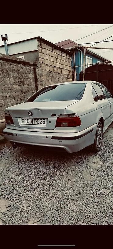 avto: BMW 5 Series E39 sedan - Kuzov: gümüşü rəng, 4 qapı - Faralar: “angel — 9