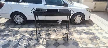 manqal balaca: Metall manqal/BBQ arabası - Material: qalın metal konstruksiya, toz — 2