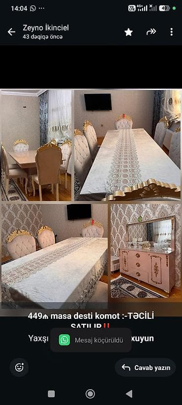 *449₼ masa desti komot :-TƏCİLİ SATILIR*‼️ Yaxşı vəziyyətdə — 1