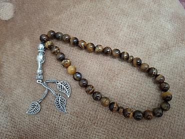 Çantalar: Təbii “Pələng Gözü” daşlarından təsbeh (tiqriniy qlaz / tiqroviy qlaz — 2