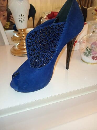 barya ayakkabı: Tuflilər, Ölçü: 37, rəng - Göy, Yeni — 2