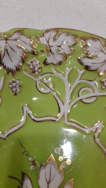 tort bisirmek ucun qablar: Tort və şiriniyyat qabı, rəng - Yaşıl — 1