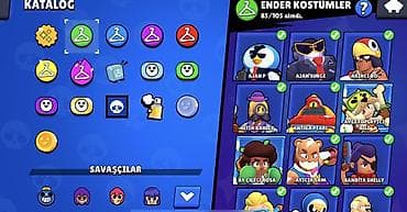 qizil sikke: Brawl Stars hesabı – yüksək trofeyli və zəngin kosmetik kolleksiya — 5