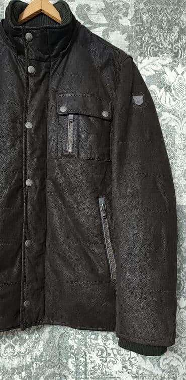 kişi kurtkaları: Kurtka, Dəri, Qış, 2XL — 3