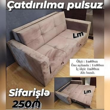 Amerikanka divan Yeni və sifarişlə💥 Qiymət : 250₼ Ölçü : 1m60sm Önə — 1