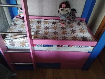 örtü: Oğlan və qız üçün, Çarpayı, Matras ilə, Siyirməli, Taxta — 2