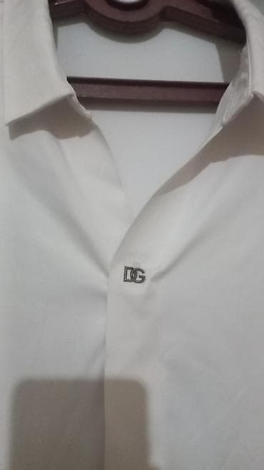 hamam xeleti: Ağ rəngli uzunqollu şüşə parça köynək - Sadə və zərif dizayn, klassik — 2