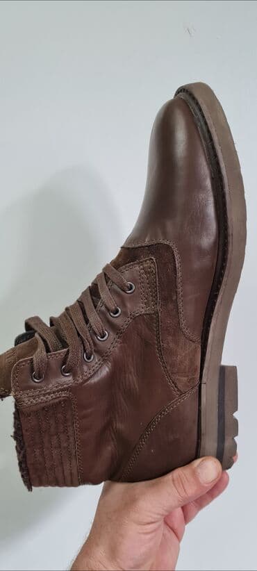 Botinkalar: Кожаные ботинки Испанского бренда pull&bear размер 45 Made in — 4