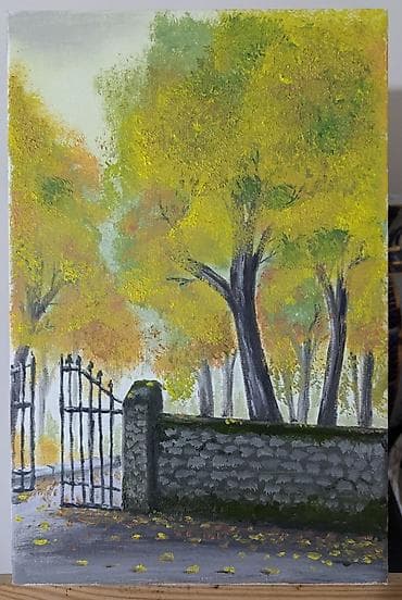 ucuz qapı: Əl işi yağlı boya tablo dəsti - Texnika: kətan üzərində yağlı boya - — 4