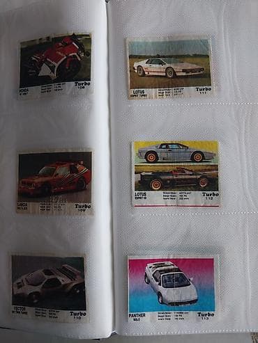 турбо аз мерседес: Turbo qara seriya 51-120. Turbo saqqız kolleksiya kartları – avtomobil — 4