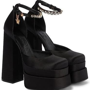 женские вечерние туфли: Туфли, Размер: 39, цвет - Черный, Новый — 3