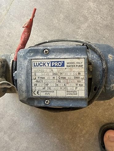 nar bagi: LUCKY PRO su nasosu + avtomatik təzyiq releli komplekt Texniki — 2