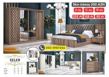 avanqart: İkinəfərlik çarpayı, 2 tumba, Dolab, Termo, Azərbaycan, Yeni — 18