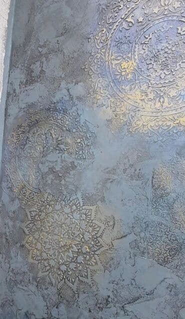 dolğu lak: Xüsusi dekorativ divar boyası və relyef panelləri – Şərq naxışlı — 7