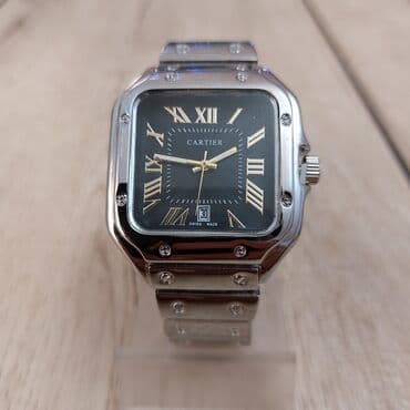 Qadın ayaqqabıları: Qol saatı, Cartier, rəng - Qara — 2