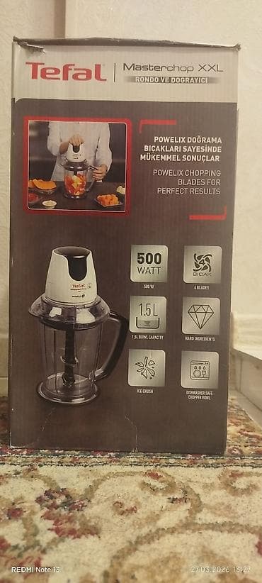 stasionar: Tefal Masterchop XXL – Rondo və doğrayıcı - Güc: 500 W - Bıçaqlar — 2