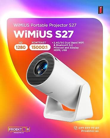 televizor 49 inch: Yeni Portativ Proyektor Ödənişli çatdırılma — 1