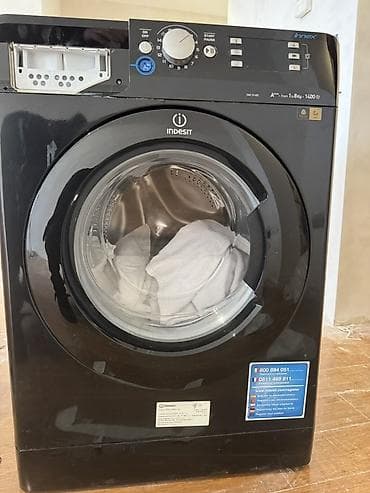 xiaomi mi 11 t pro: İndesit Innex önyükləməli paltaryuyan maşın - Rəng: Qara, ön şüşə — 2