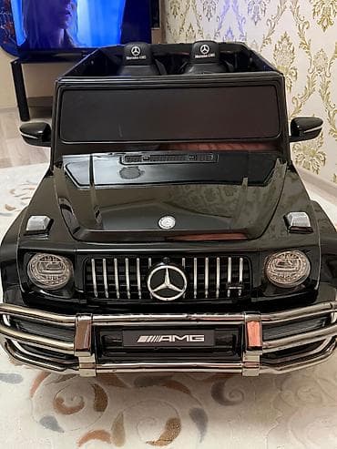 marvel oyuncaq: Uşaq üçün elektrikli maşın – Mercedes-Benz G-class üslubunda, qara — 6