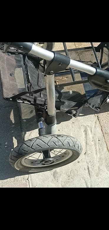 vecerni don: Uşaq arabasının şassisi/skeleti - 3 təkərli konstruksiya: iri, hava — 3