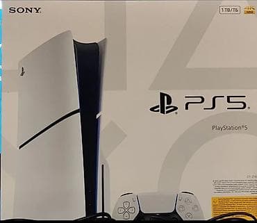Elektronika: PlayStation 5 slim model 1TB 2 orginal Dualsense pult heç bir — 2