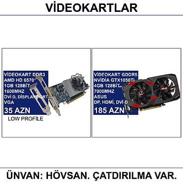 gtx: Videokartlar 📍Ünvan: Bakı şəh, Suraxanı ray, Hövsan qəs. YOXLAMAĞA — 1