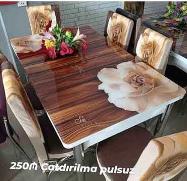 sulutepe kiraye heyet evleri 2022: Mətbəx üçün, Yeni, Açılan, Dördbucaq masa, 4 stul — 6