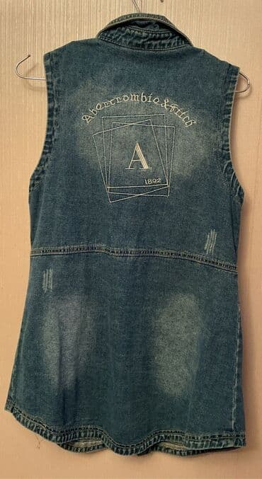tək qaş: Jilet, Abercrombie & Fitch, rəng - Mavi — 2