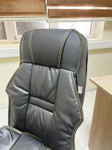 Ofis dəst mebeli: Yeni, Təkərli, Qolları tənzimlənmir, Süni dəri — 3