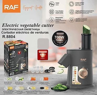 RAF R.8804 elektrikli tərəvəz doğrayıcı - Güc: 700W - 8-in-1