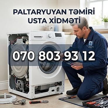 Paltaryuyan təmiri – usta xidməti - Bütün növ paltaryuyan maşınların