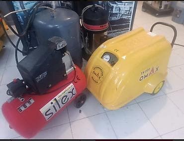 Omax TX 200 yüksək təzyiqli yuma aparatı və Silex hava kompressoru — 1