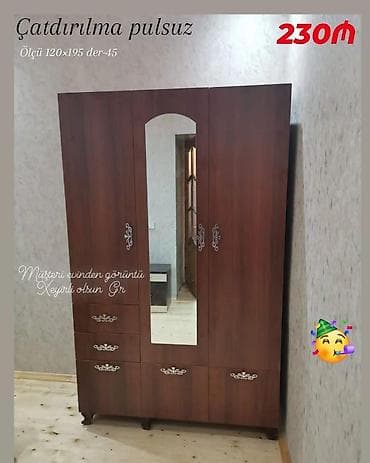 Dolab yeni qarderob paltar dolabı