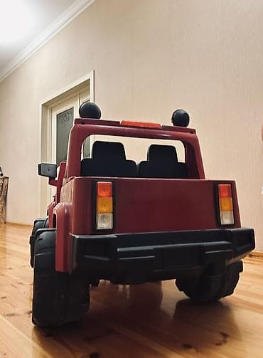 Детские электрокары: Uşaq elektrik maşını – off-road Jeep tərzi, qırmızı rəng BATAREKA — 3