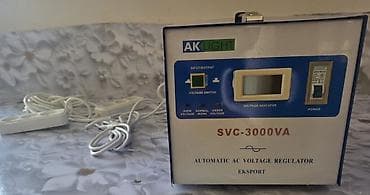transvarmator: AK LIGHT şirkətinin SVC-3000VA modelindən olan avtomatik AC gərginlik — 1